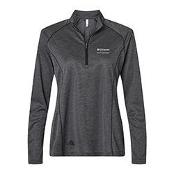 ADIDAS WOMENS SPACE DYED 1/4 ZIP PULLOVER