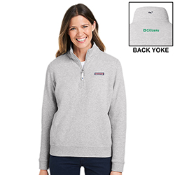VINEYARD VINES WOMEN'S COLLEGIATE QUARTER-ZIP SHEP