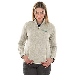 WOMEN'S HEATHERED FLEECE PULLOVER