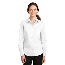 WOMEN'S PORT AUTHORITY SUPERPRO TWILL SHIRT