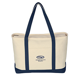 Heavy Cotton Canvas Nautical Tote Bag